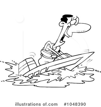 Boating clipart royalty free. Boat illustration by toonaday
