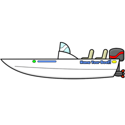 Cartoon step by drawing. Boating clipart water skiing boat