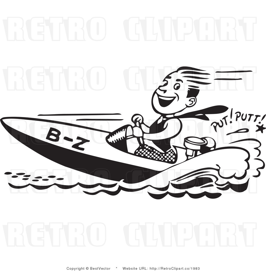 Boating clipart watercraft. Speed boat black and