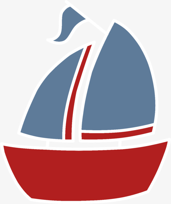Boats clipart logo. Floating boat hand painted