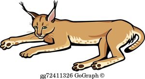 clipart cat caracal