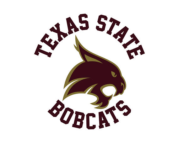 Bobcat clipart texas state. University cut files bobcats