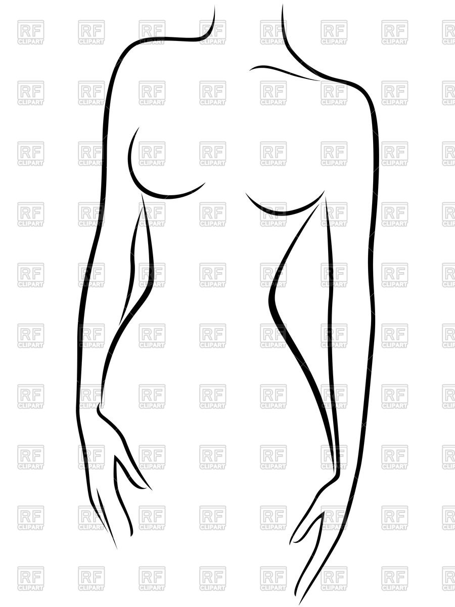 Silhouette of at getdrawings. Body clipart body shape