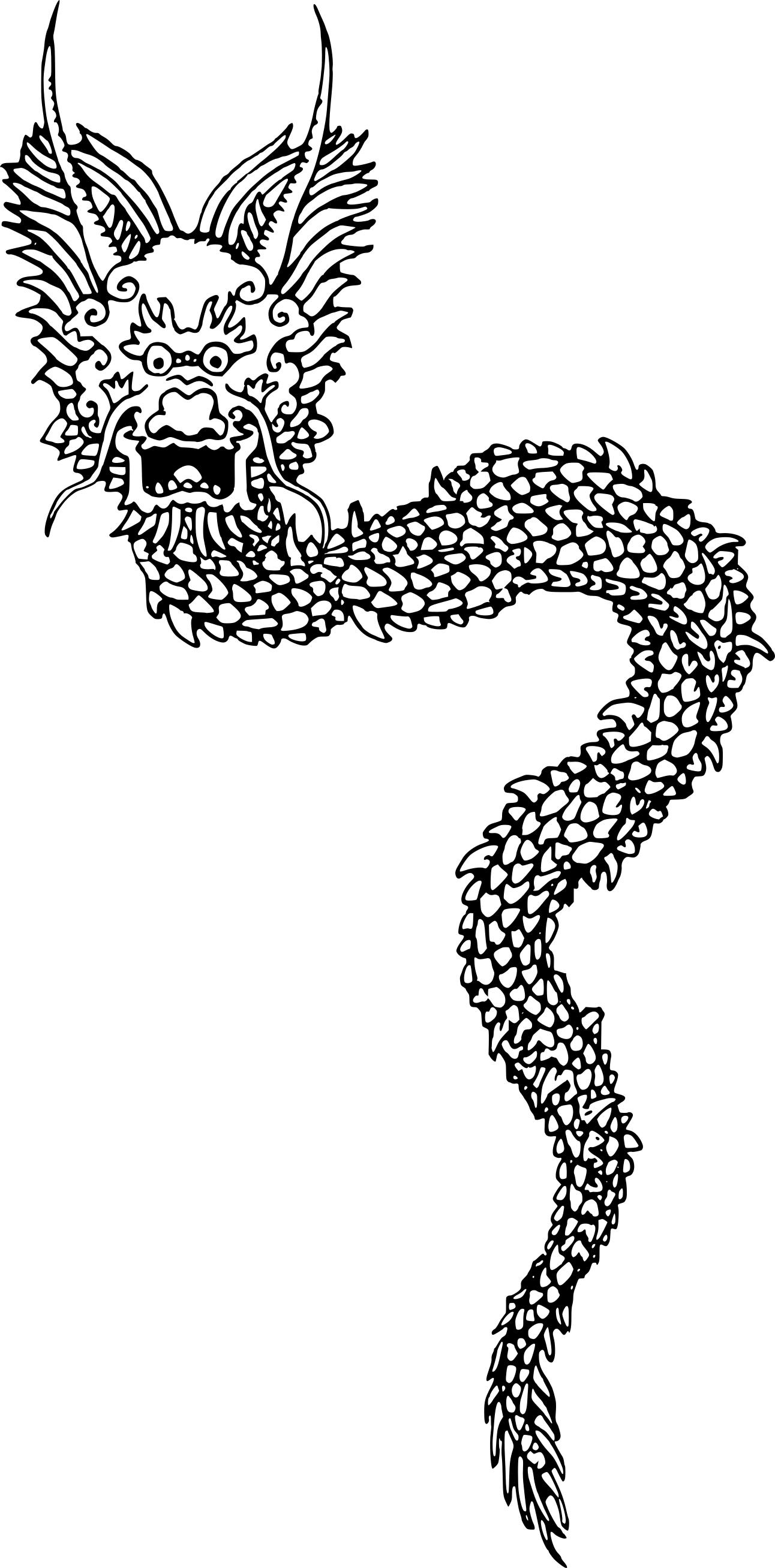 Chinese full design droide. Body clipart dragon