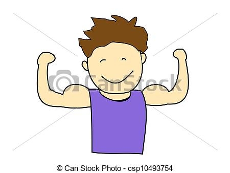 Strong . Body clipart illustration