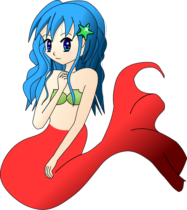 Free and animated graphics. Mermaid clipart animation