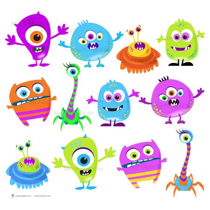 body clipart monster