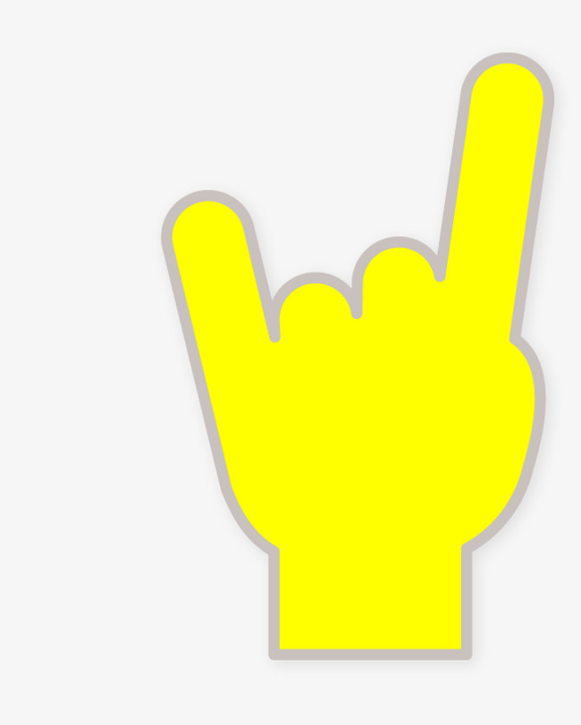 Body clipart posture. Cartoon yellow finger png