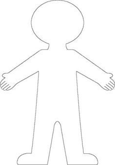 Human outline best therapy. Body clipart printable