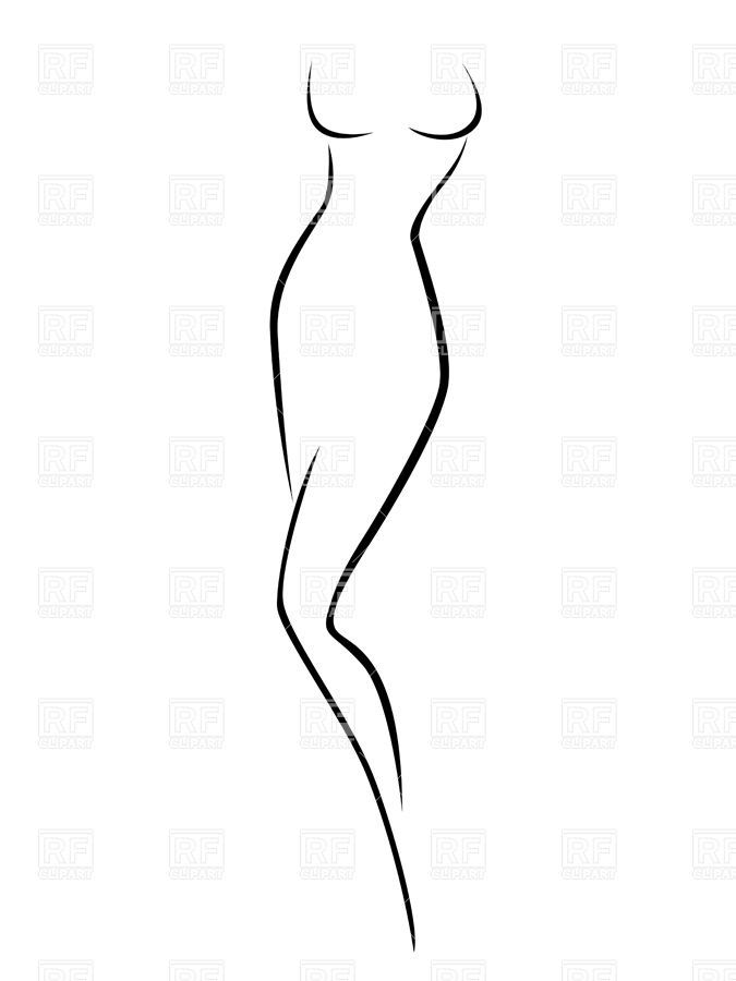 Silhouette outline google search. Body clipart woman