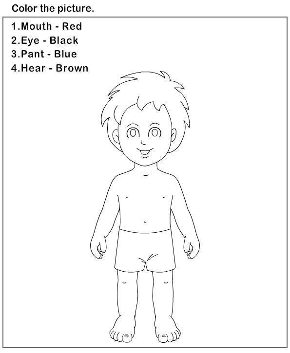 Body clipart worksheet. Interesting label parts for