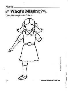 body clipart worksheet