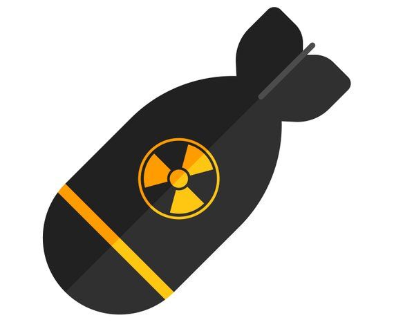 Bomb clipart atomic bomb. Nuclear silhouette svg graphics