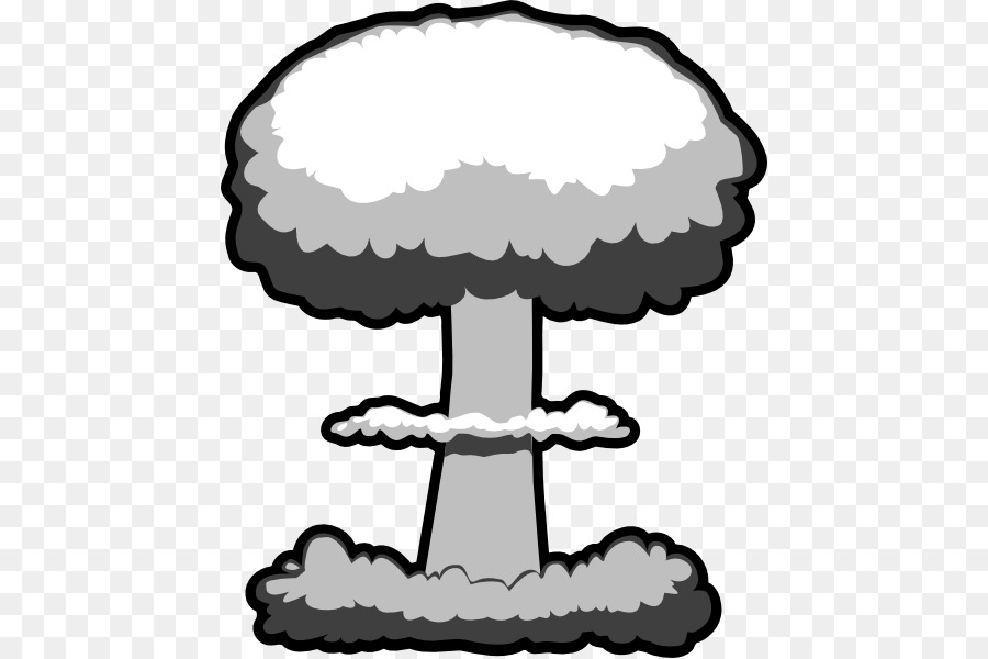 Bomb clipart atomic bomb. Cartoon explosion tree transparent