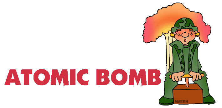 Nuclear explosion powerpoint pencil. Bomb clipart bomb blast
