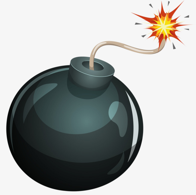 Bomb clipart fuse. Lit mines ignition landmine