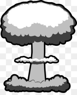 Mushroom cloud explosion clip. Bomb clipart nuclear