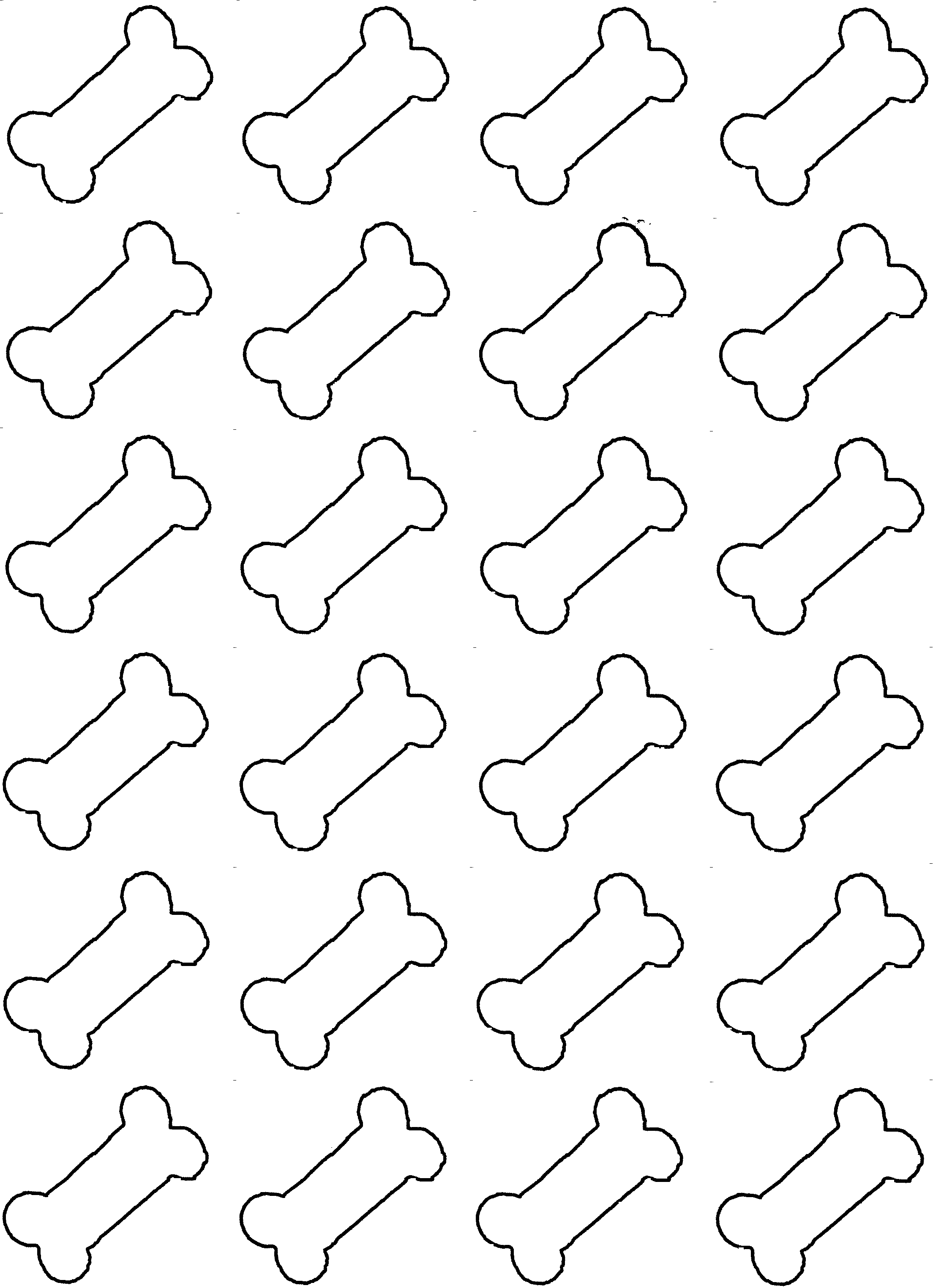 Bone clipart coloring page. Entracing dog bones pages