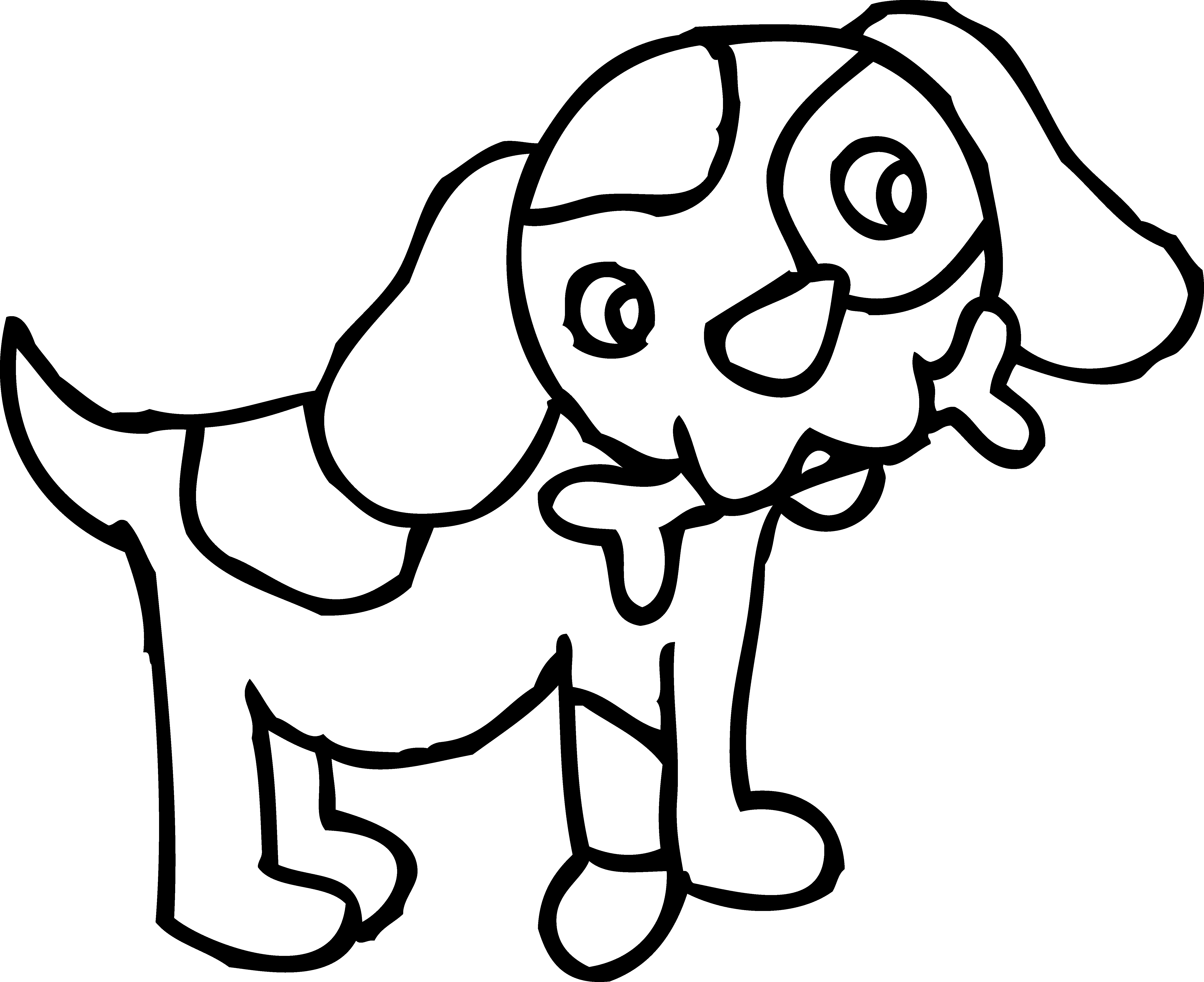 Color clipart spot. Coloring page of dog