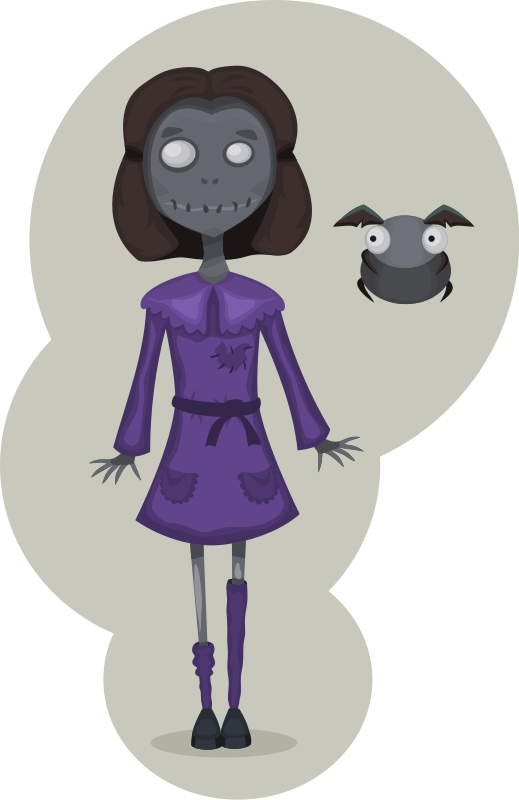  collection of girl. Zombie clipart public domain