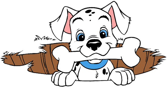 Bones clipart puppy bone.  dalmatians puppies clip
