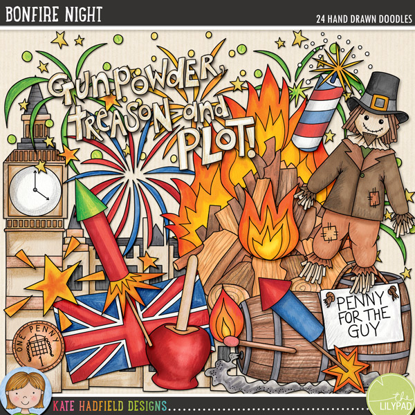 . Bonfire clipart bonfire night