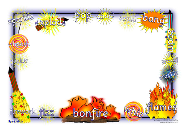38+ Clipart Fireworks Border Gallery