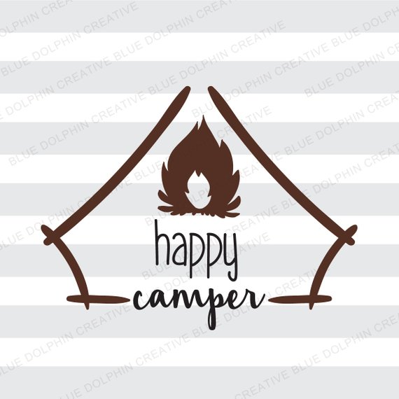 bonfire clipart camper