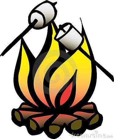 bonfire clipart campground
