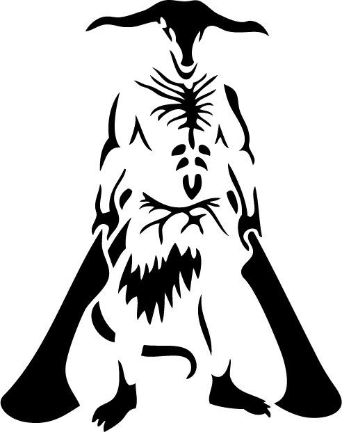 Bonfire clipart dark souls. Capra demon decal large