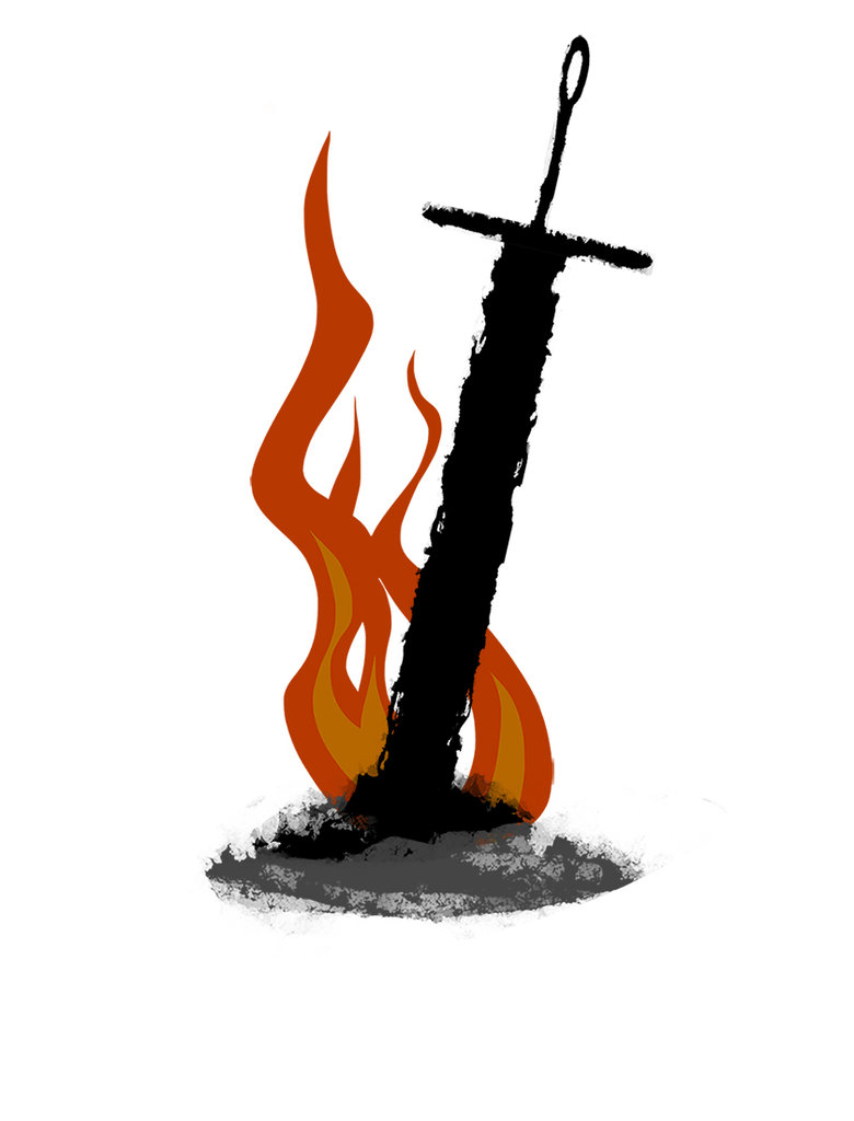  collection of drawing. Bonfire clipart dark souls