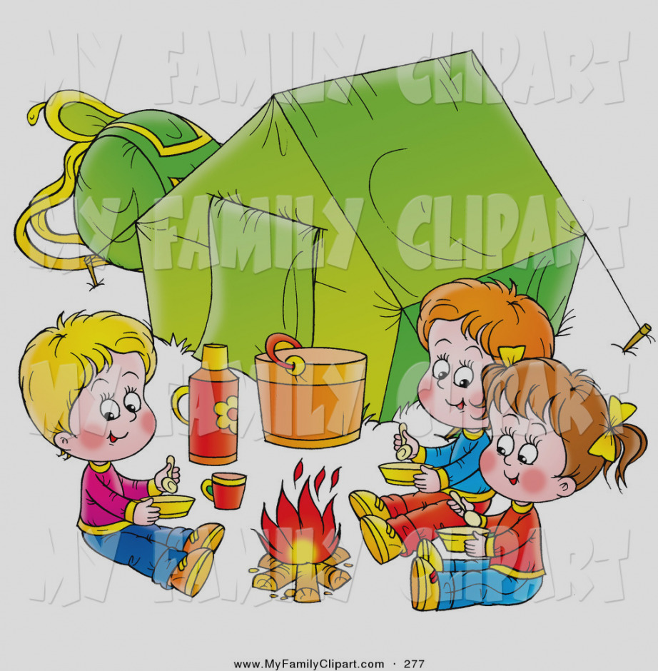 bonfire clipart family
