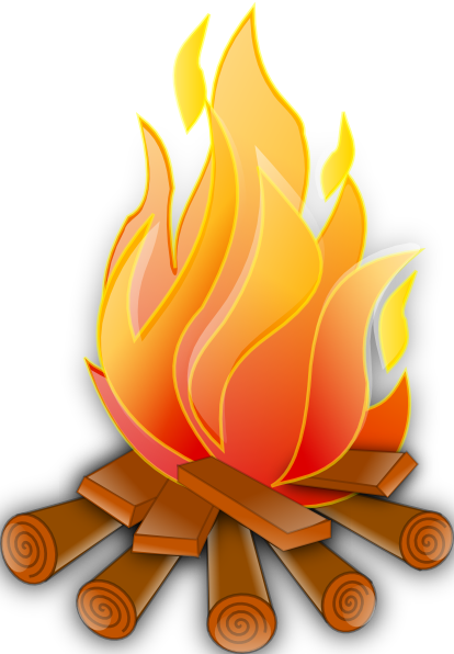 Bonfire fireplace flame