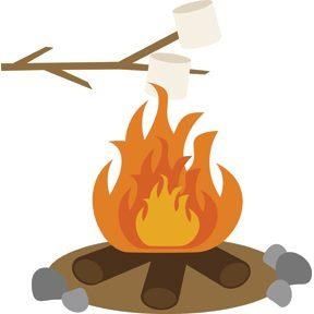 Campfire scrapbooking ideas pinterest. Bonfire clipart fireside