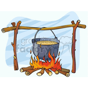bonfire clipart outdoor cooking