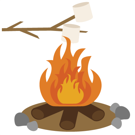 Marshmallow clipart campfire. Roasting marshmallows svg scrapbook