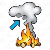 Fire and with an. Bonfire clipart smoke
