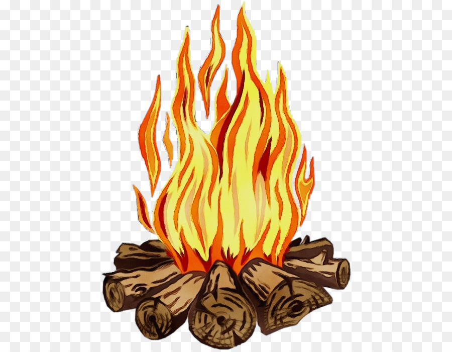 bonfire clipart watercolor