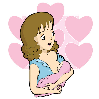 Making easy positive parenting. Boobs clipart mother breastfeeding baby