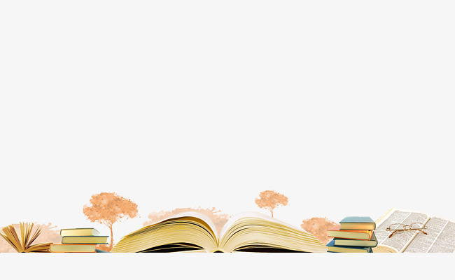 Books glasses material png. Book clipart banner