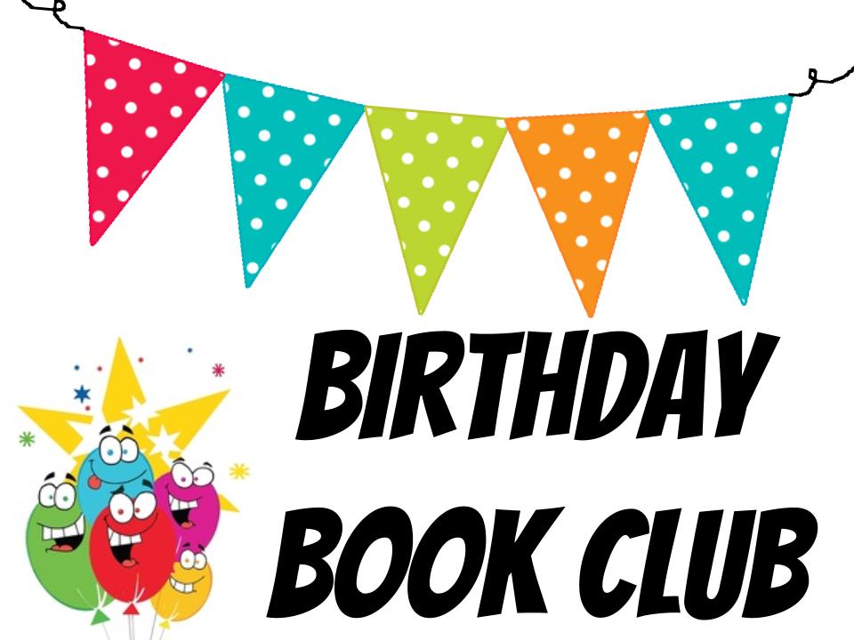 Club . Book clipart birthday