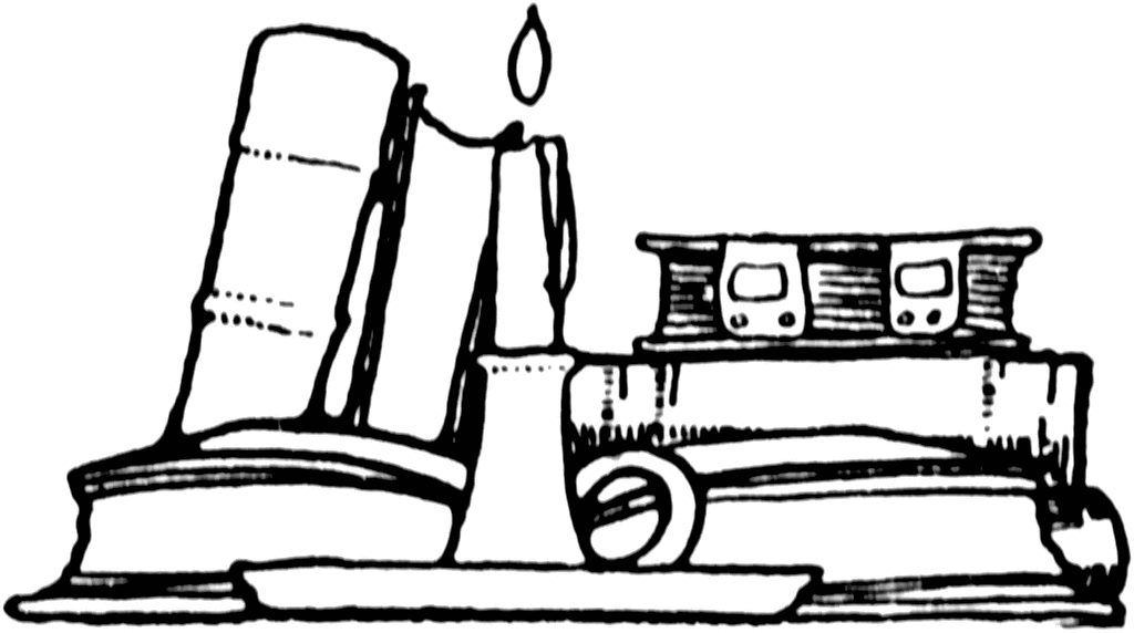 book clipart candle