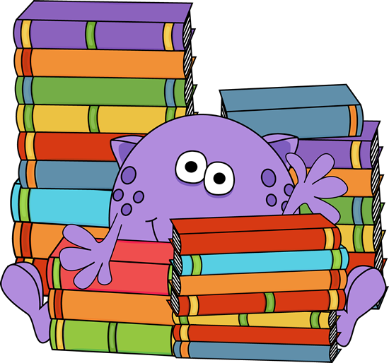 Clip art images surrounded. Literacy clipart book monster