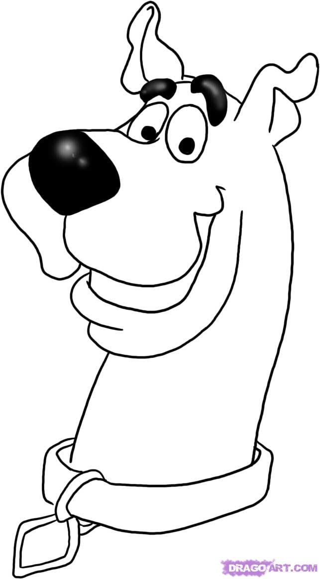 Drawing to draw scooby. Book clipart easy