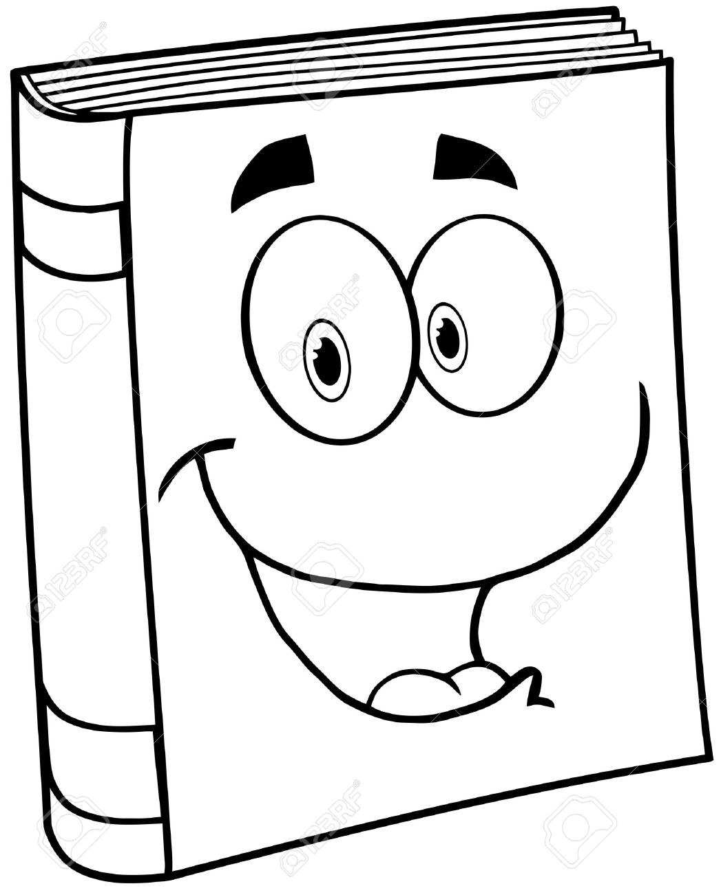 Cartoon drawing books clip. Book clipart easy