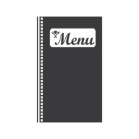 menu clipart book