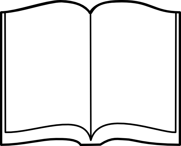 book clipart outline