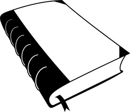 book clipart silhouette