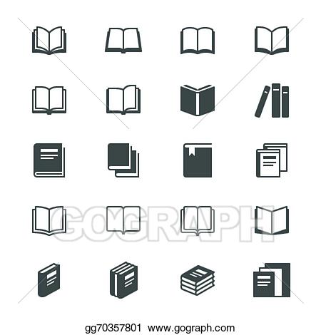 Vector illustration book flat. Textbook clipart easy