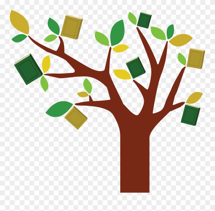 clipart tree book